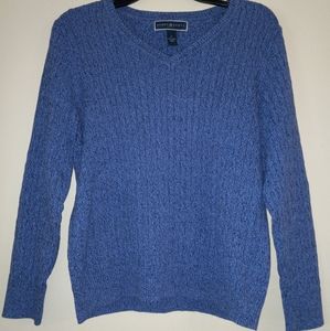 ☆3/$20* Karen Scott V-neck Ribbed Cable Knit Sweater